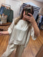 Taupe Flowy Top