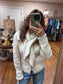 Oatmeal Necktie Cardigan