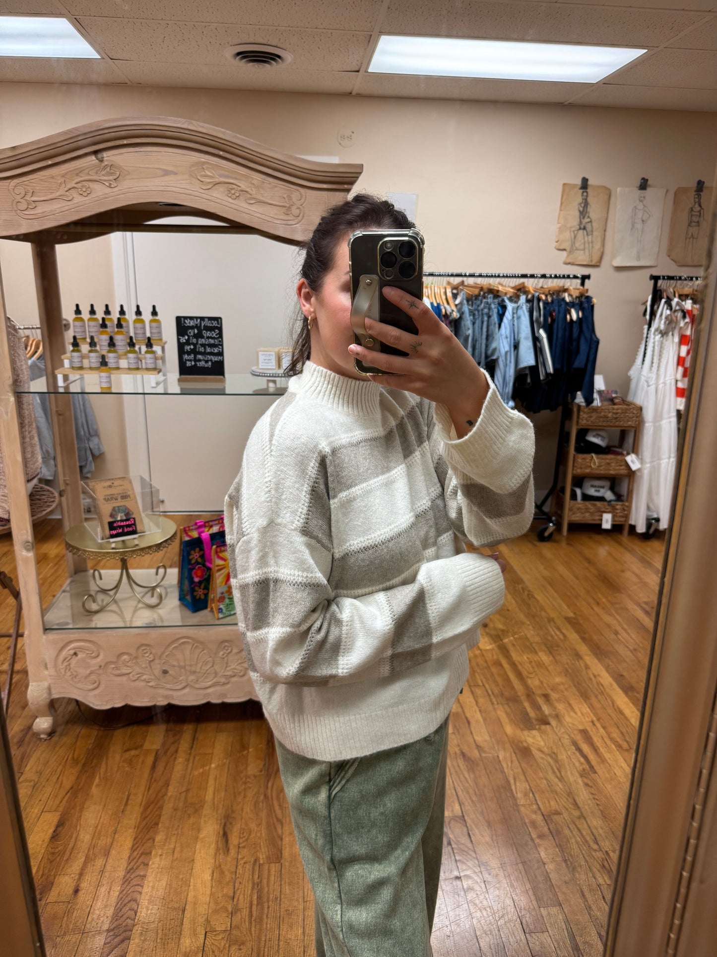 Striped Pullover Sweater