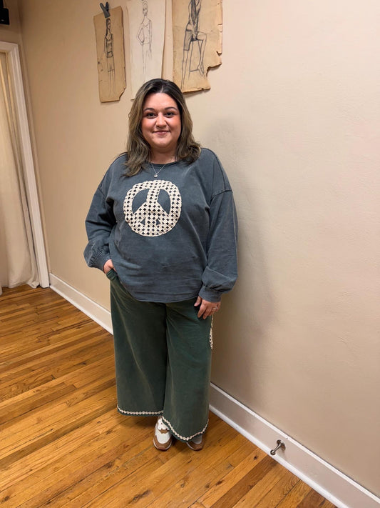 Peace Wide Leg Pants