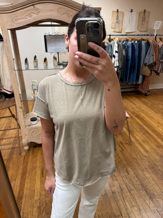 Mocha Cotton Tee