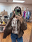 Chocolate Bubble Hem Jacket