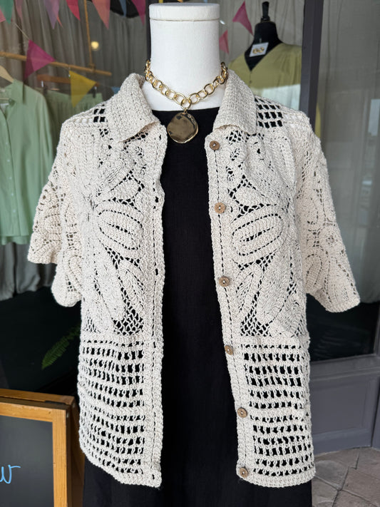 Crochet Button Down