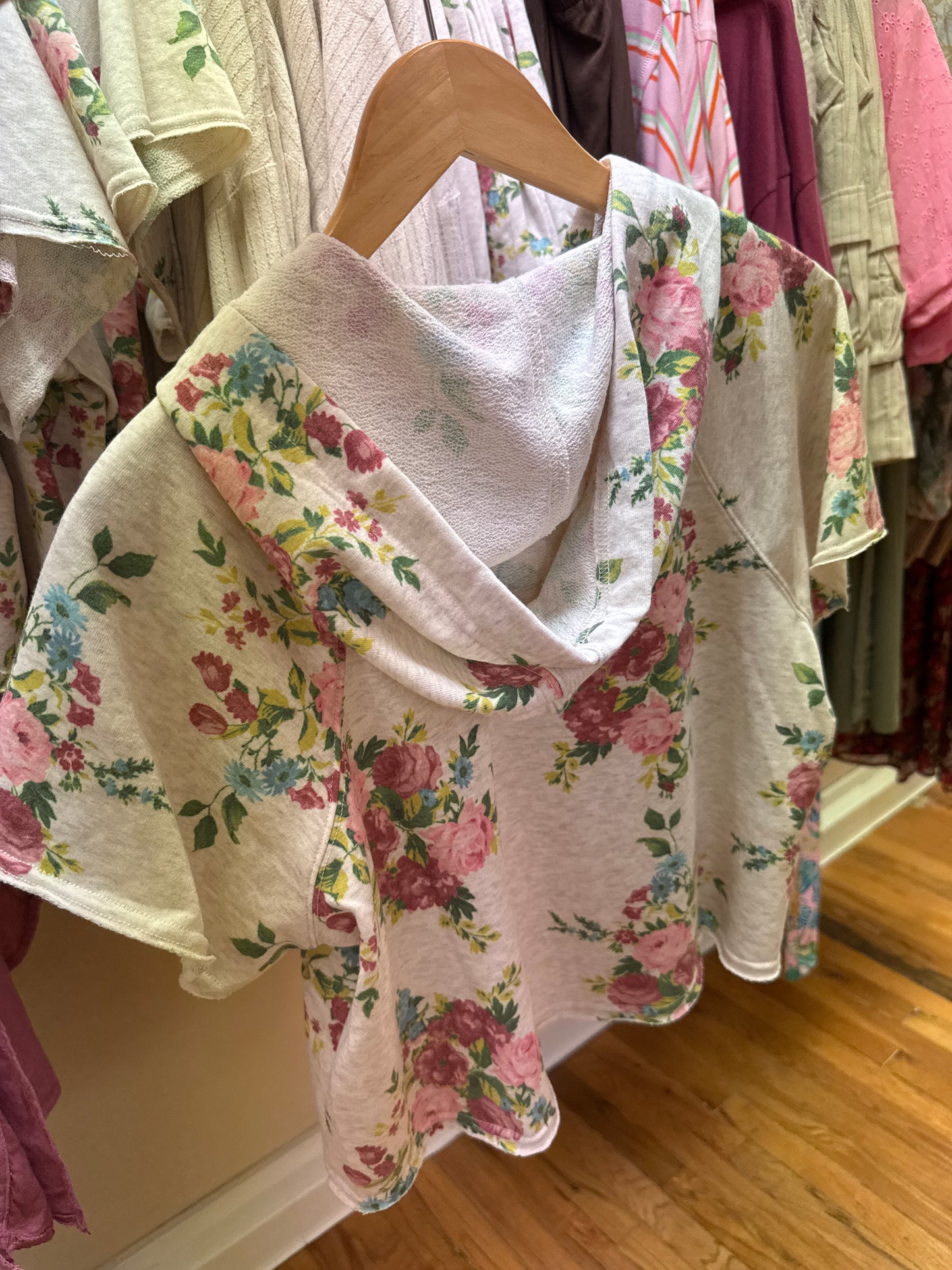 Floral Sweatshirt Top