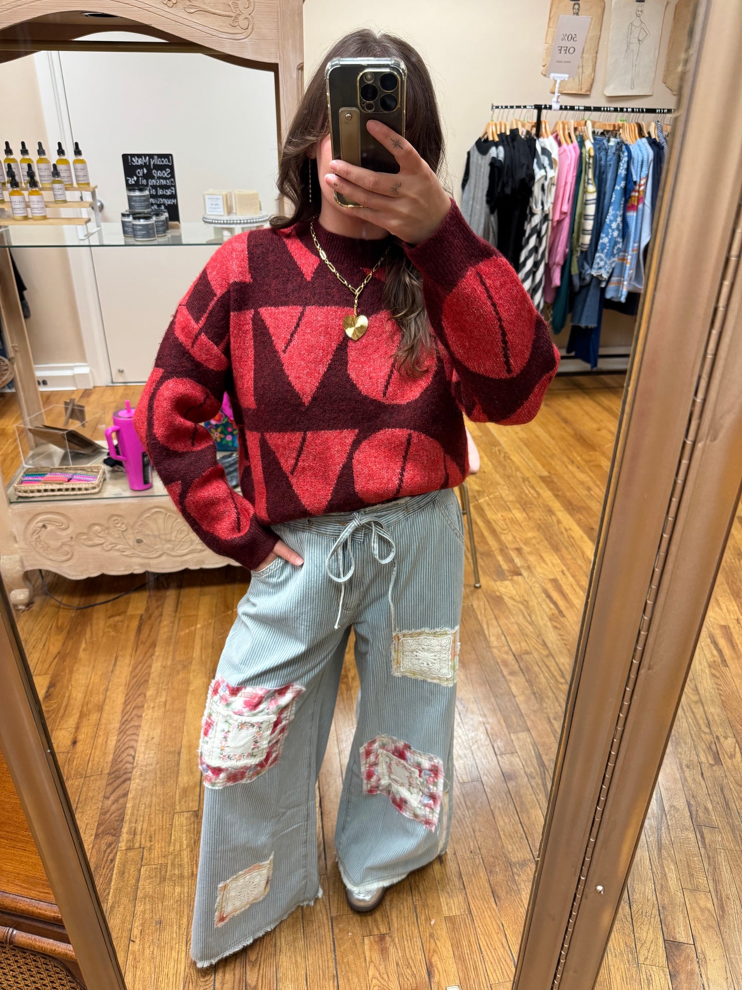 Burgundy Love Pullover