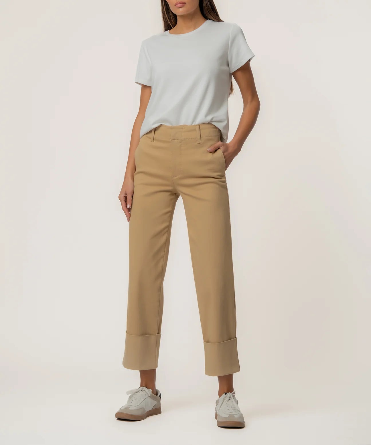Kut Sienna Khaki Cuffed Pants