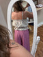 Taupe Embroidered Tank