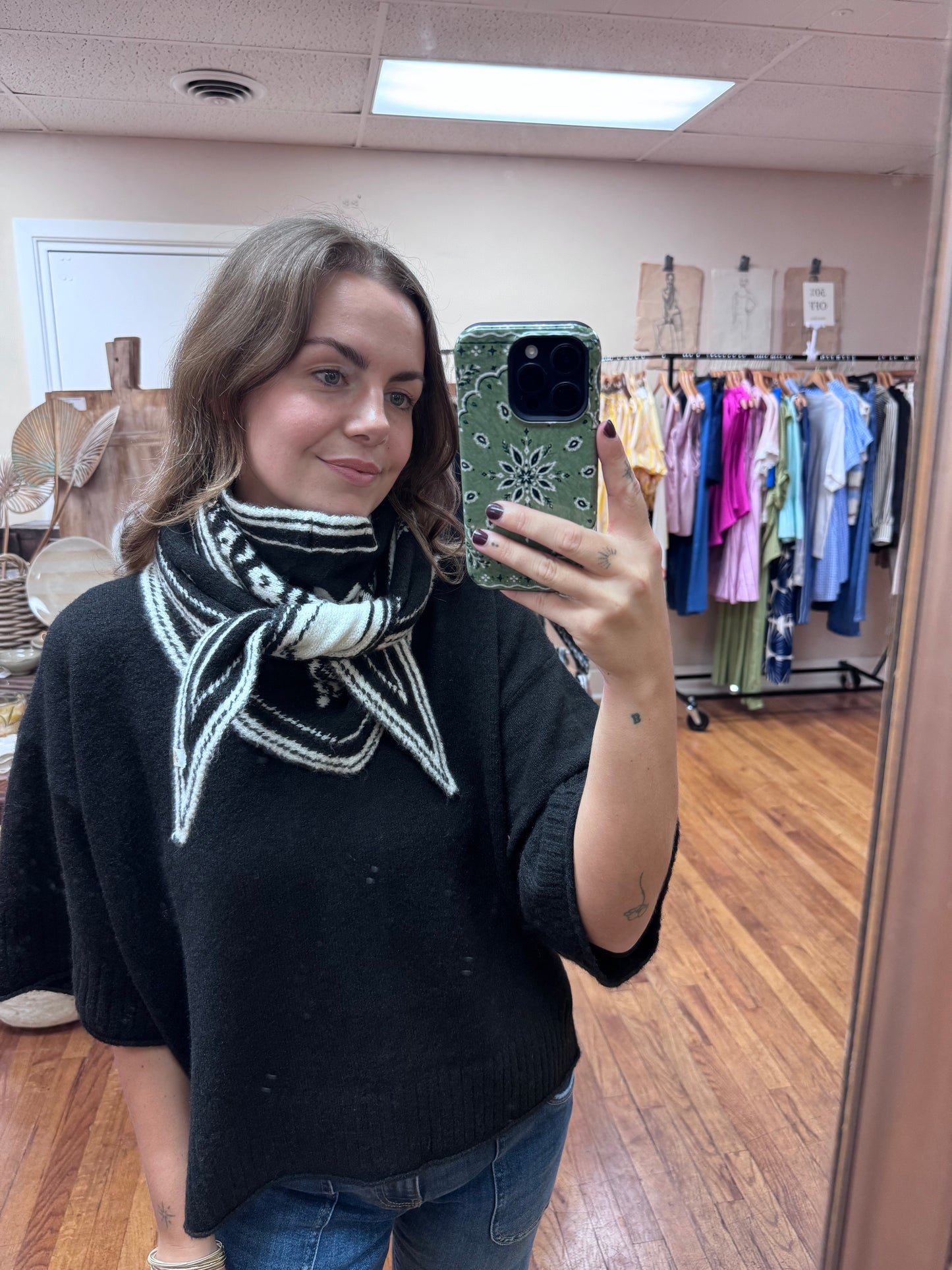 Black Bandana Scarf