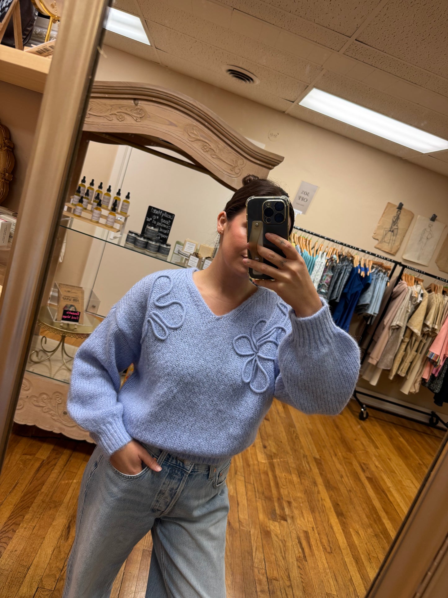 Ollie Flower Sweater