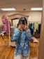 Indigo Bloom Button Down