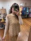 Textured Camel Sleeveless Sweater