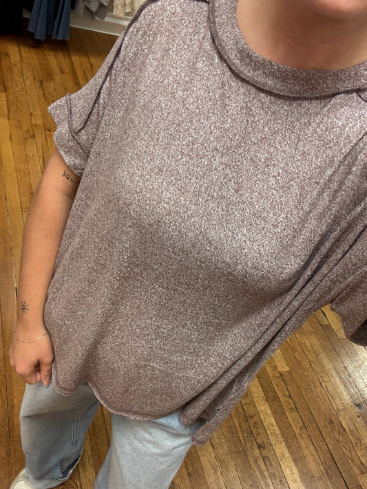 Soft Reverse Seam Tee