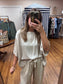 Taupe Flowy Top