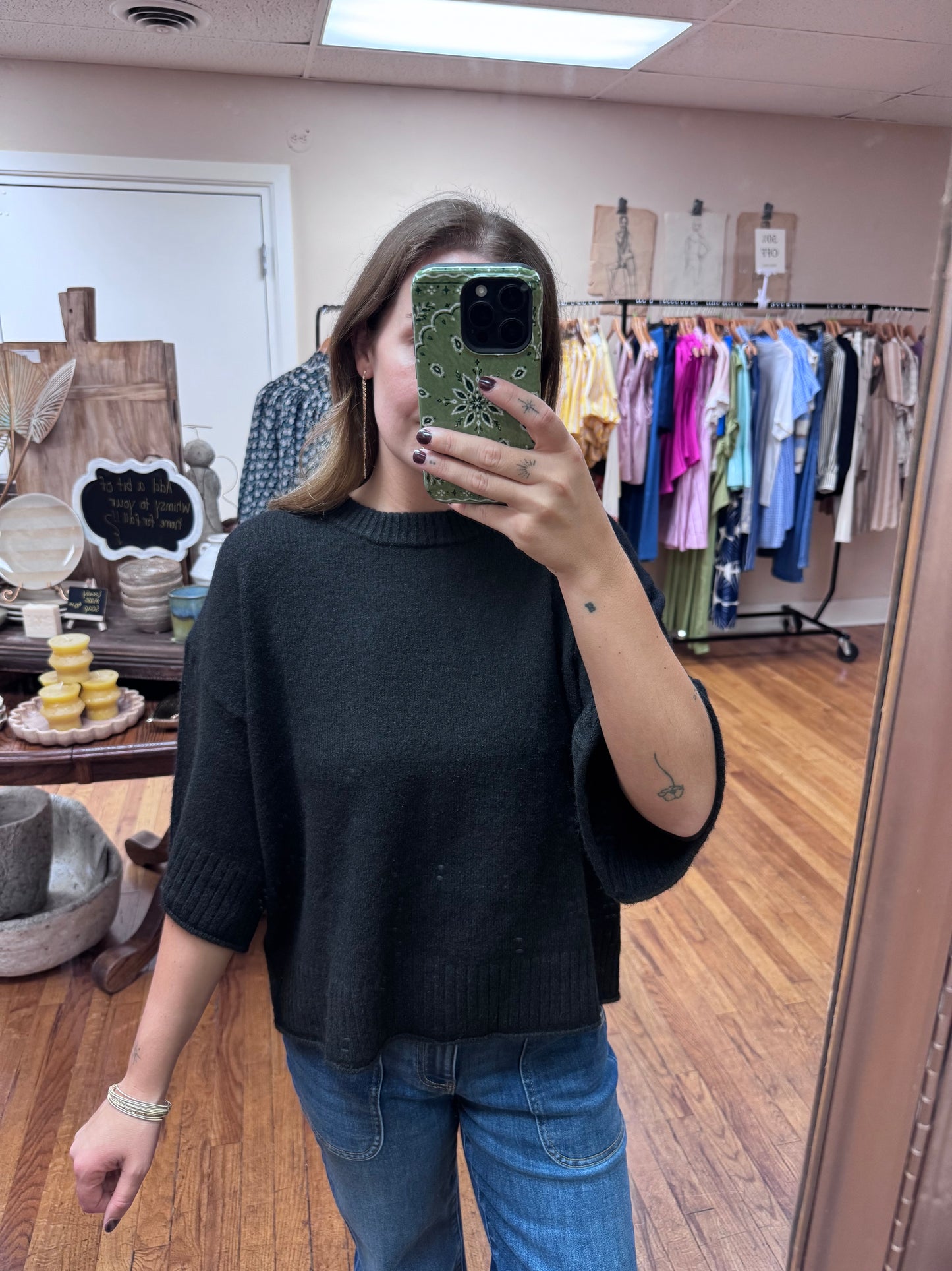Slouchy Black Sweater