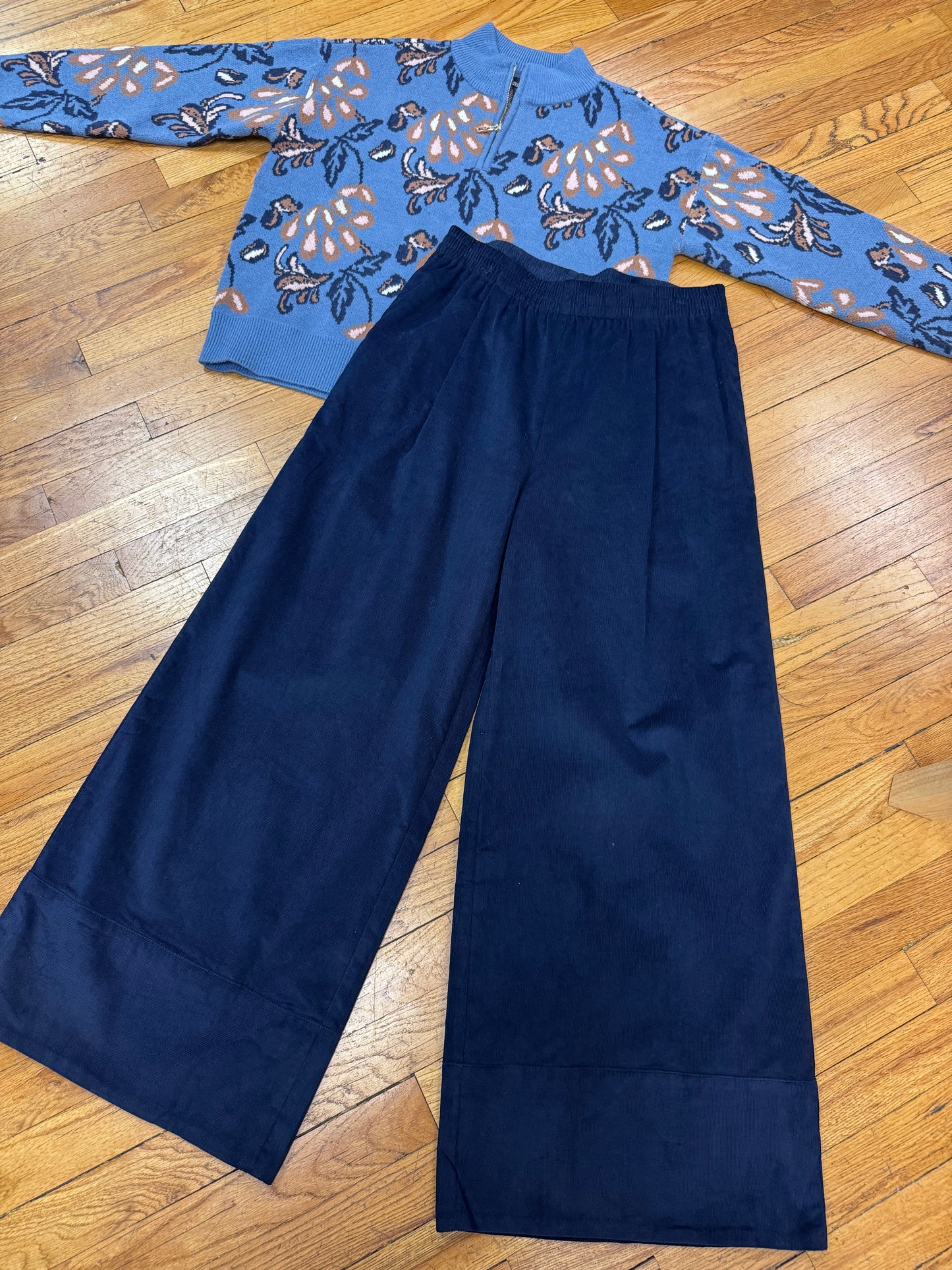 Navy Corduroy Pants