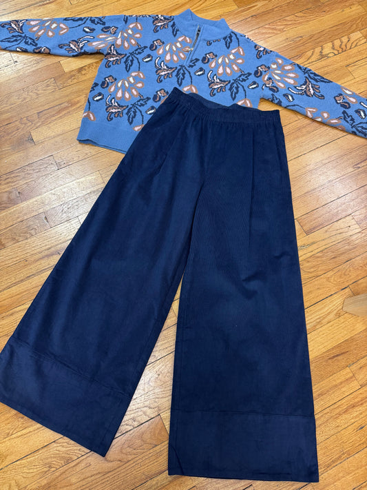Navy Corduroy Pants