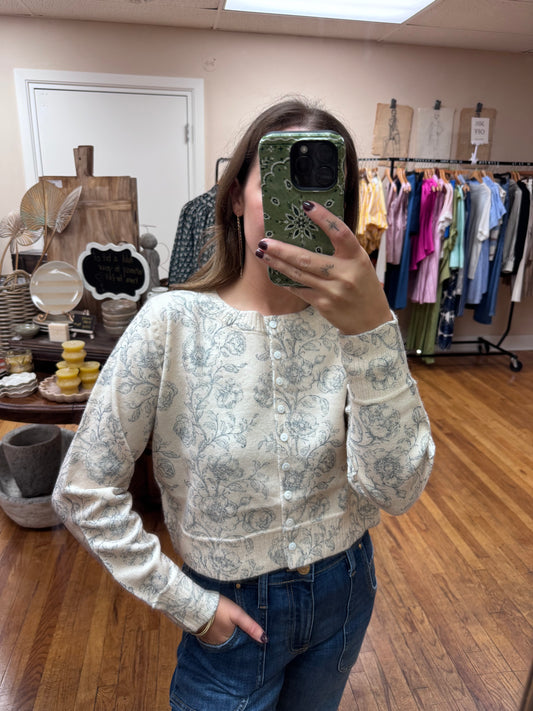 Muted Floral Cardigan