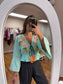 Mint Beaded Blouse