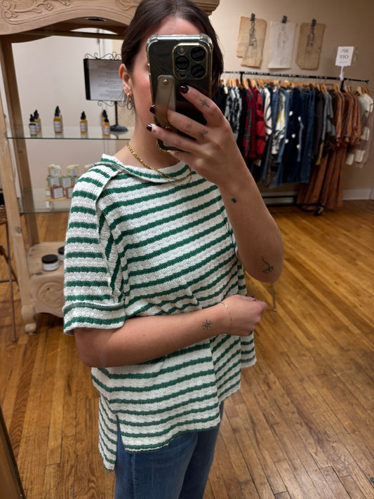 Textured Striped Tee