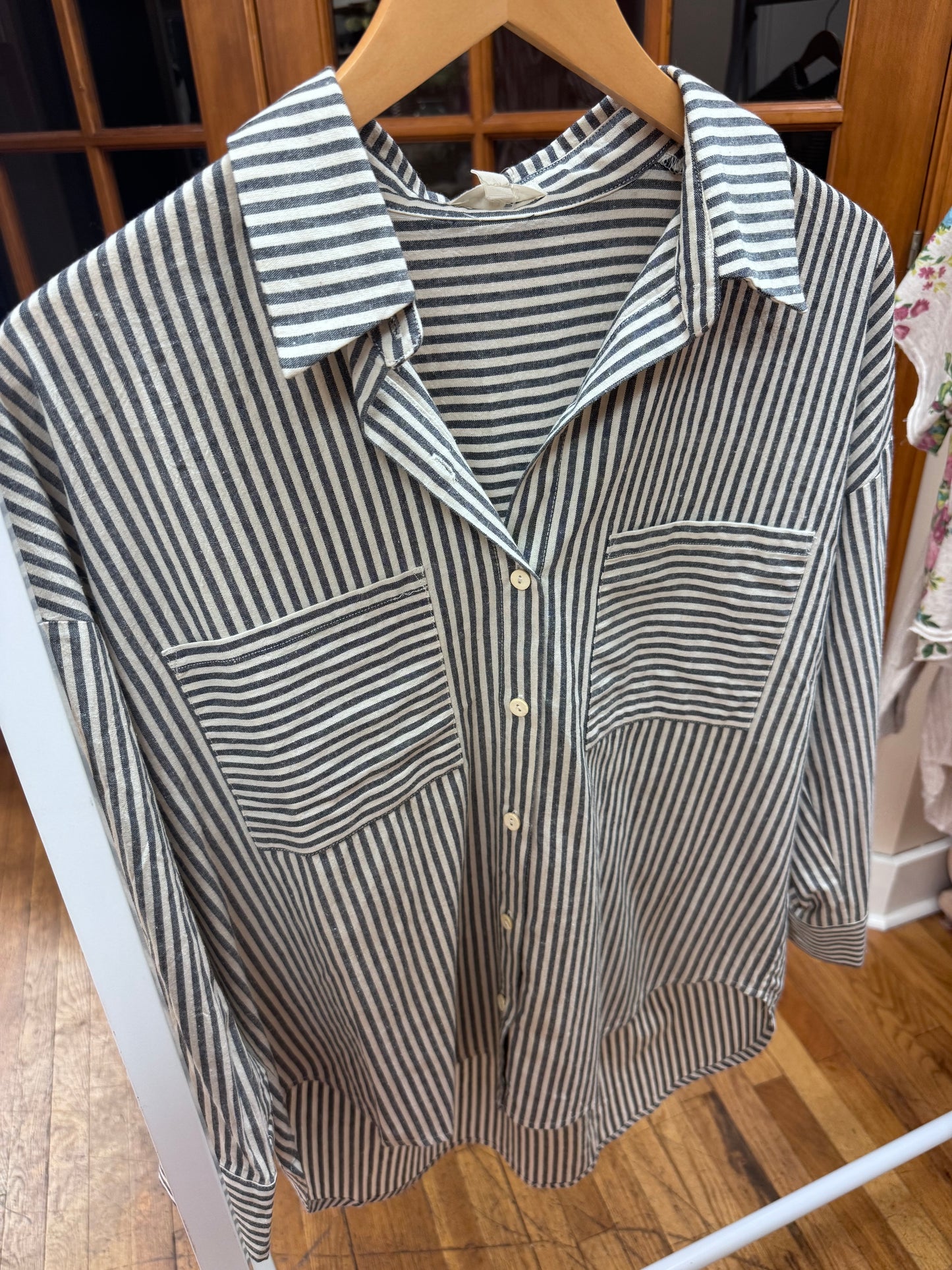 Cotton Striped Blouse