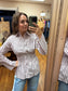 Lavender Poplin Tied Top