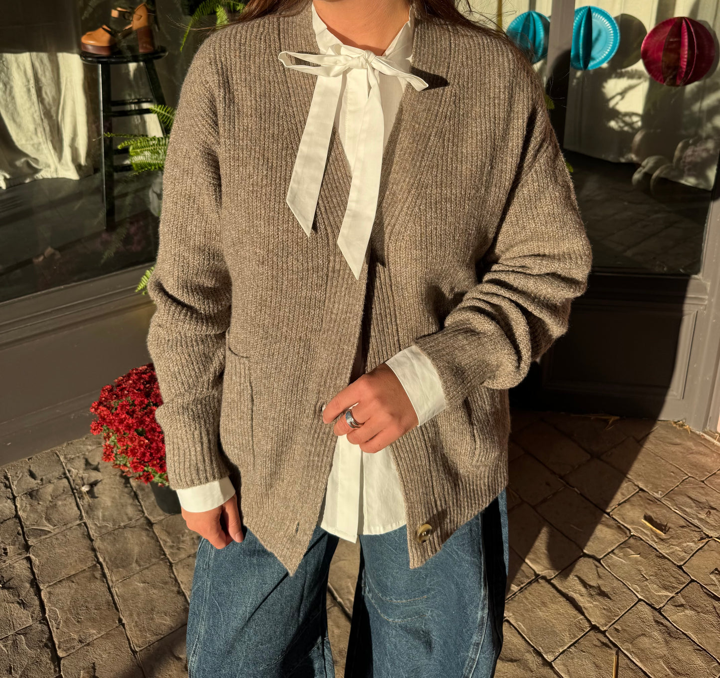 White Tie Button Down