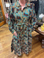 Brown Floral Maxi Dress