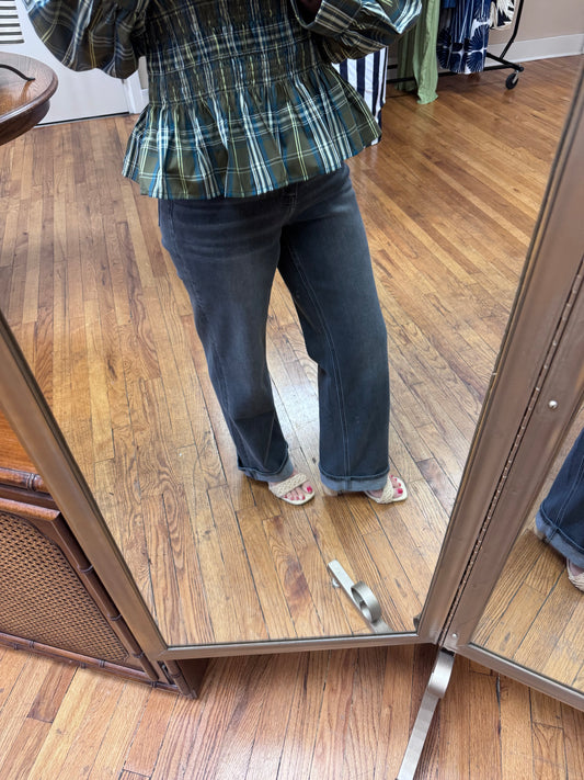 Flying Monkey Straight Cuffed Jeans