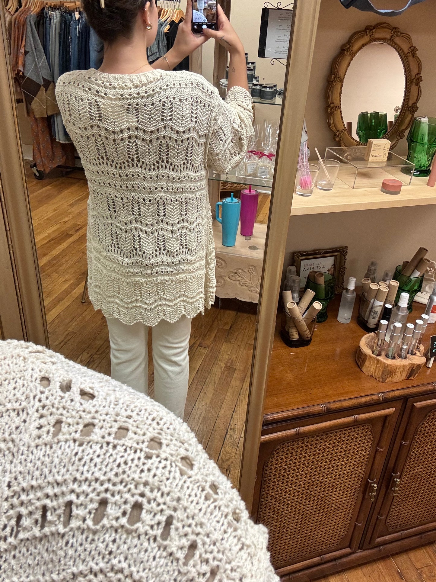 Flowy Cream Cardigan