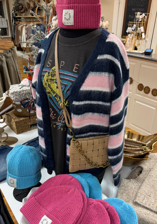 Indigo Textured Cardigan