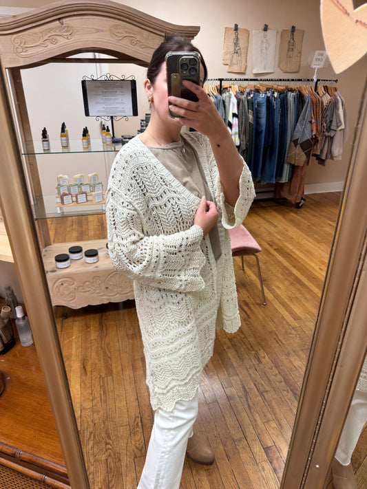 Flowy Cream Cardigan