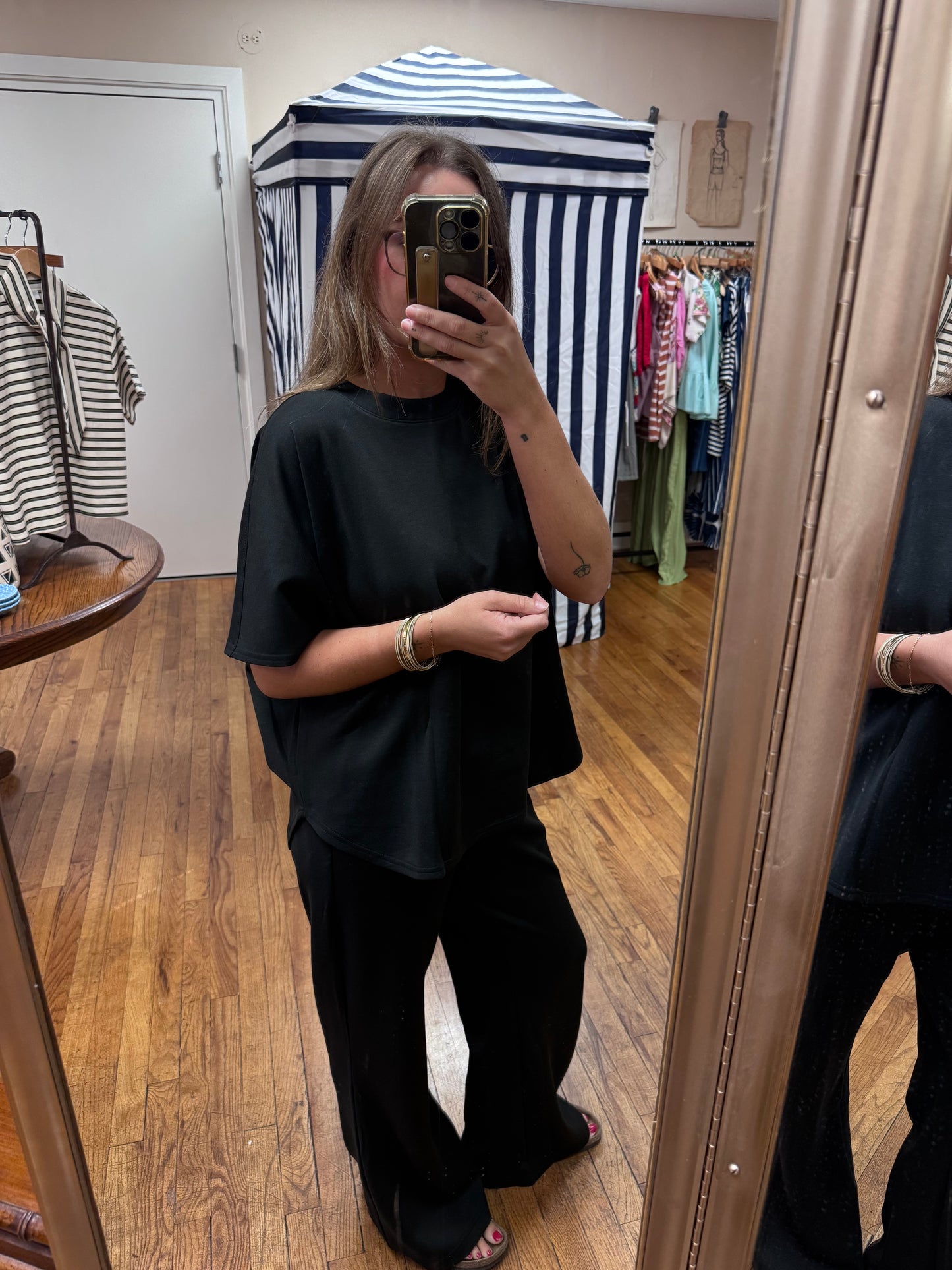 Black Knit Outfit Set
