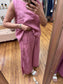 SAGA Berry Linen Pants