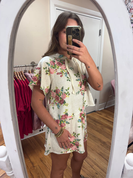 Floral Sweatshirt Top