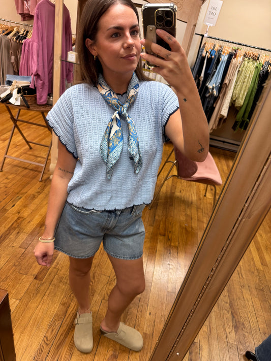 Sky Blue Sweater Vest