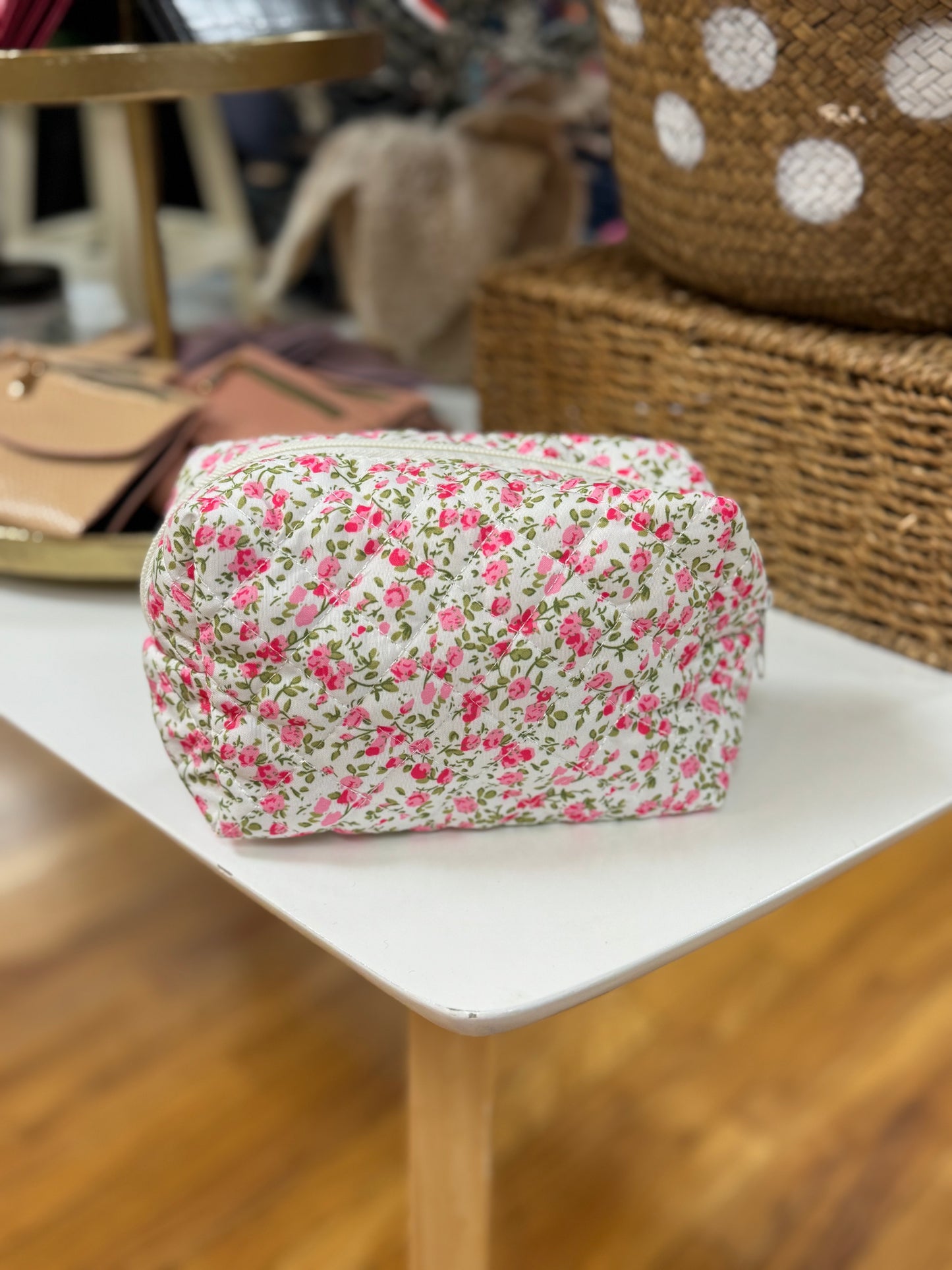 Floral Cosmetic Bag