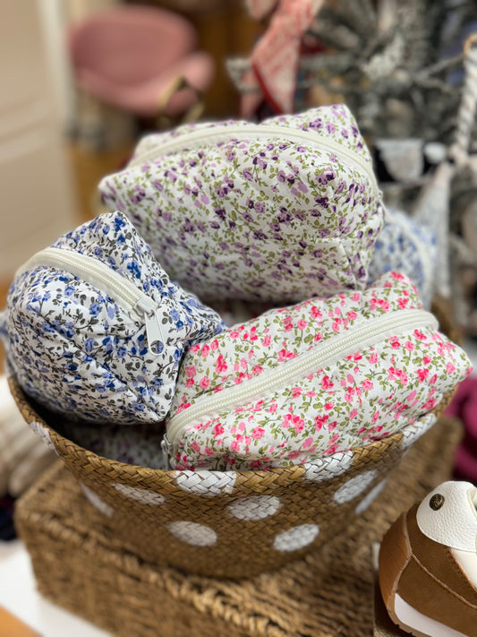 Floral Cosmetic Bag