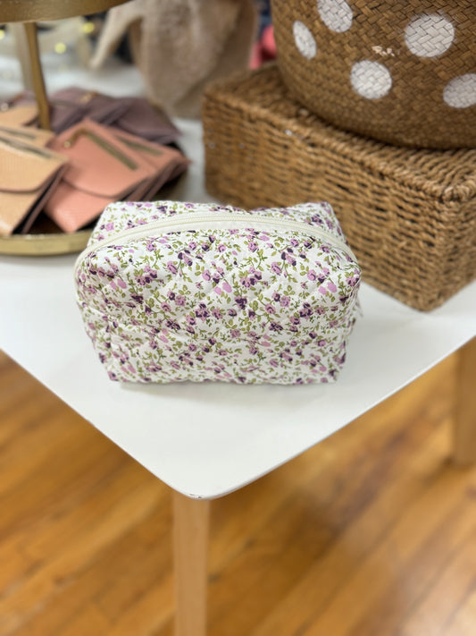 Floral Cosmetic Bag