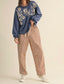 Camel Barrel Leg Pants