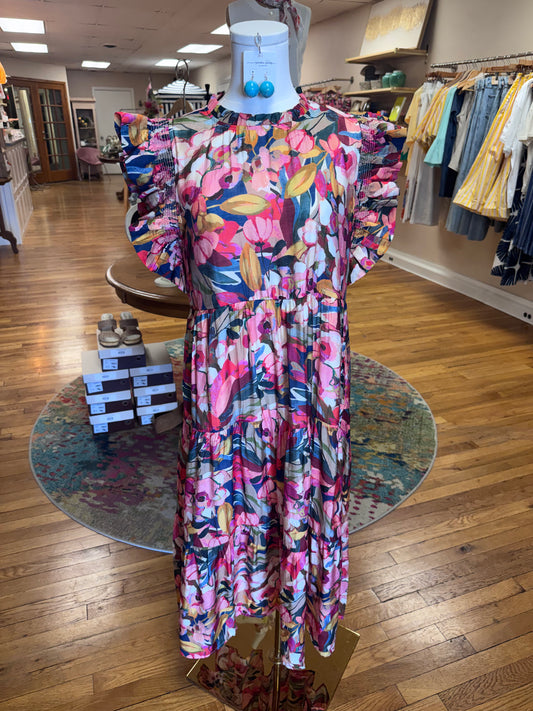 Vibrant Watercolor Dress
