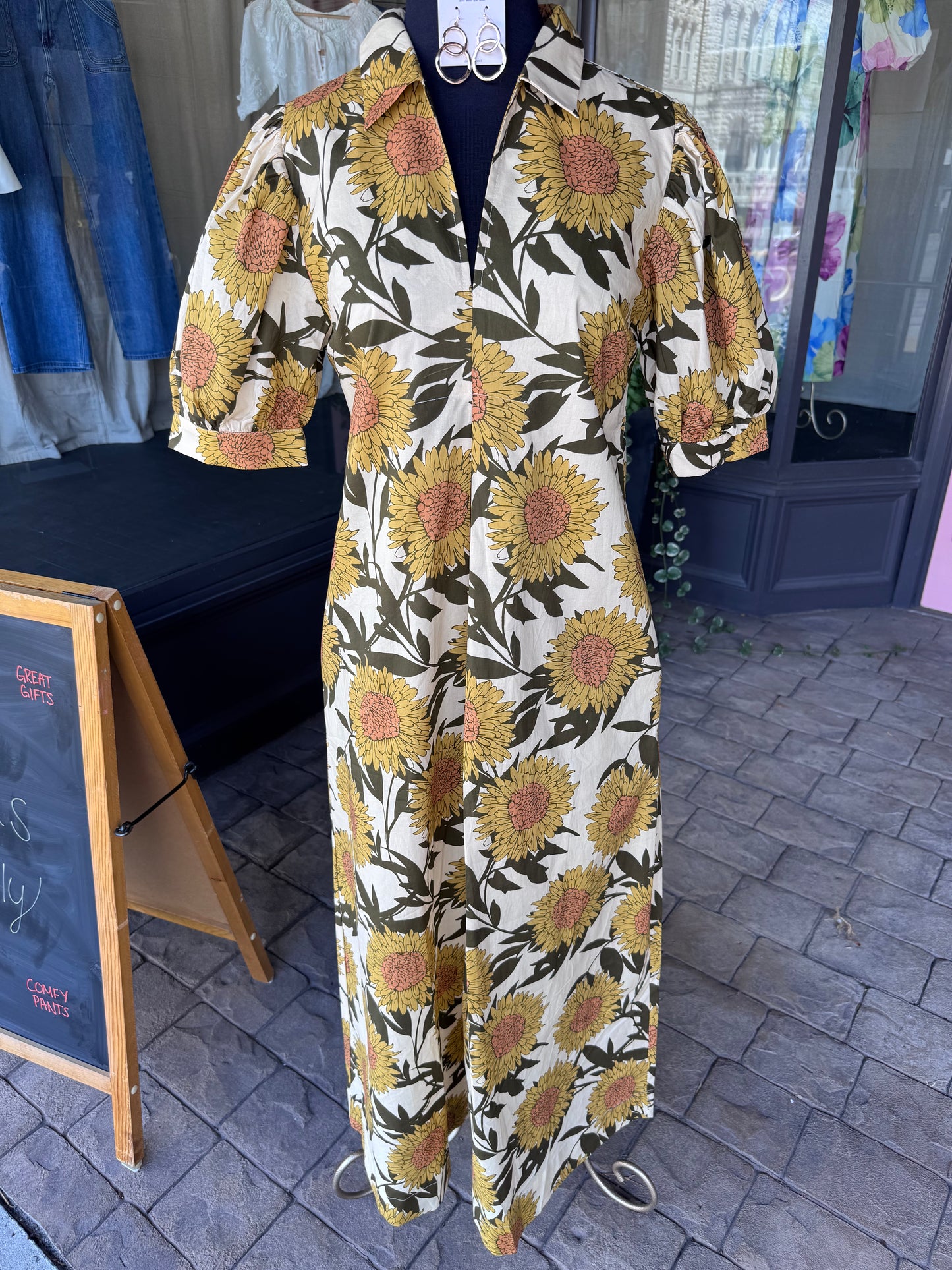 Golden Sunflower Dress