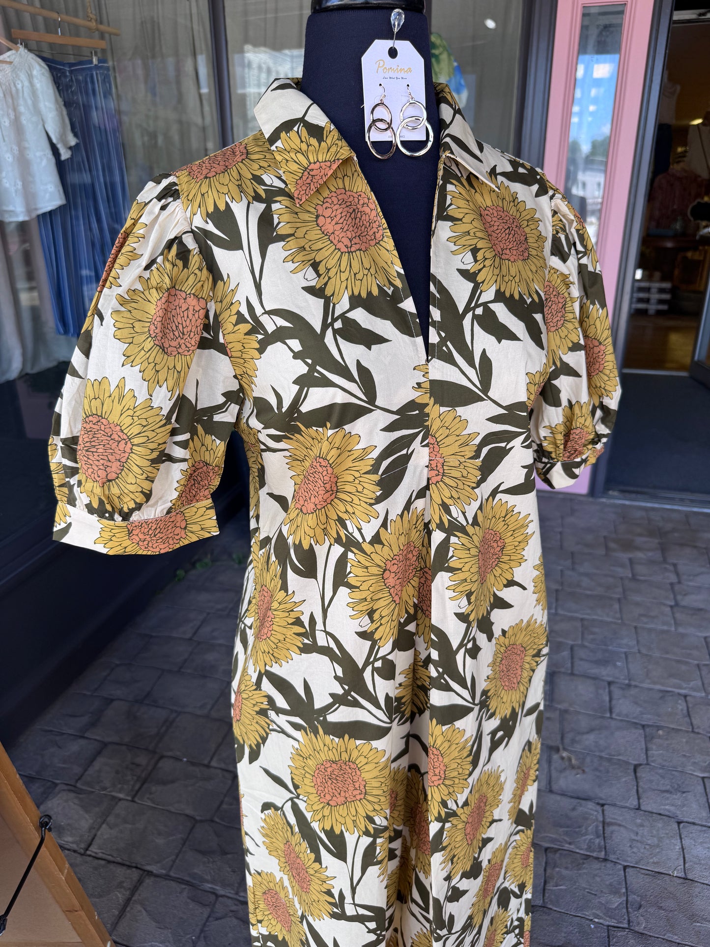 Golden Sunflower Dress