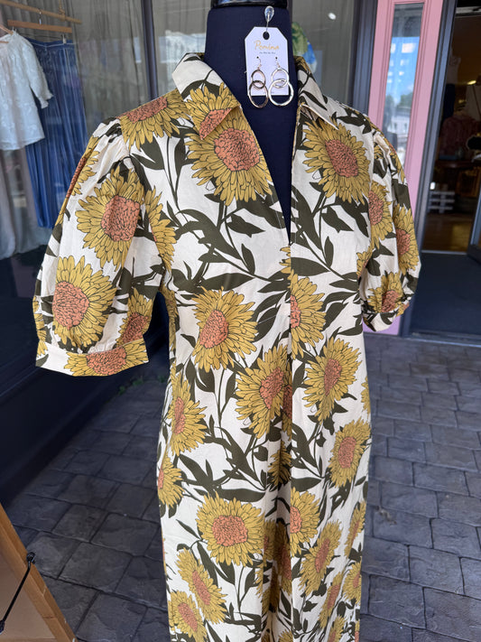 Golden Sunflower Dress