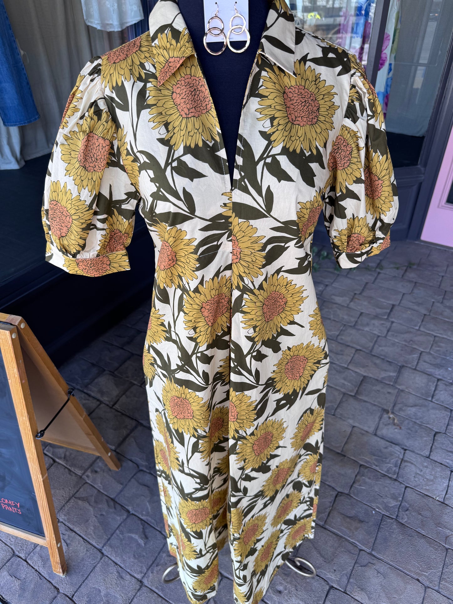 Golden Sunflower Dress