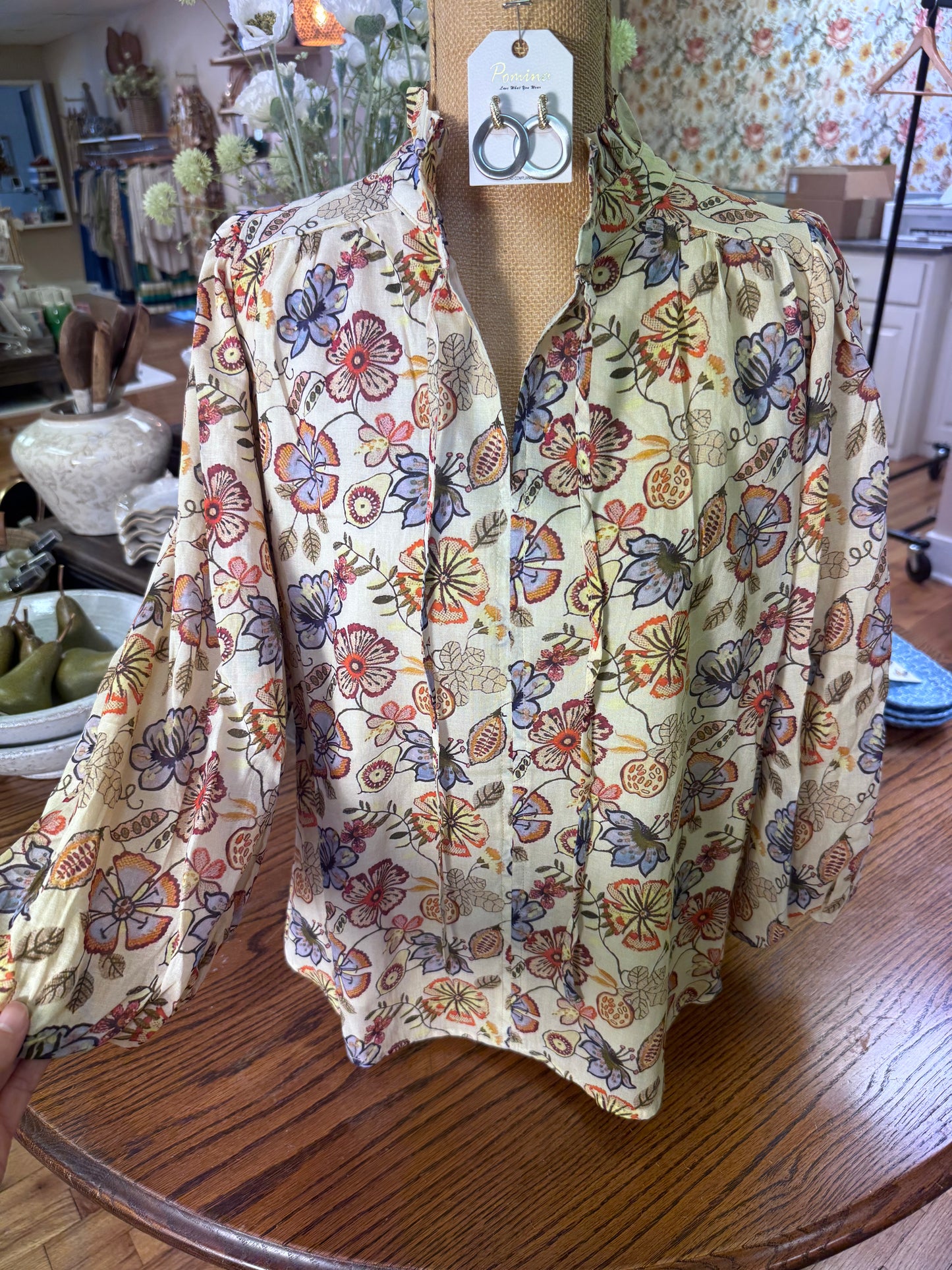 Autumnal Floral Blouse