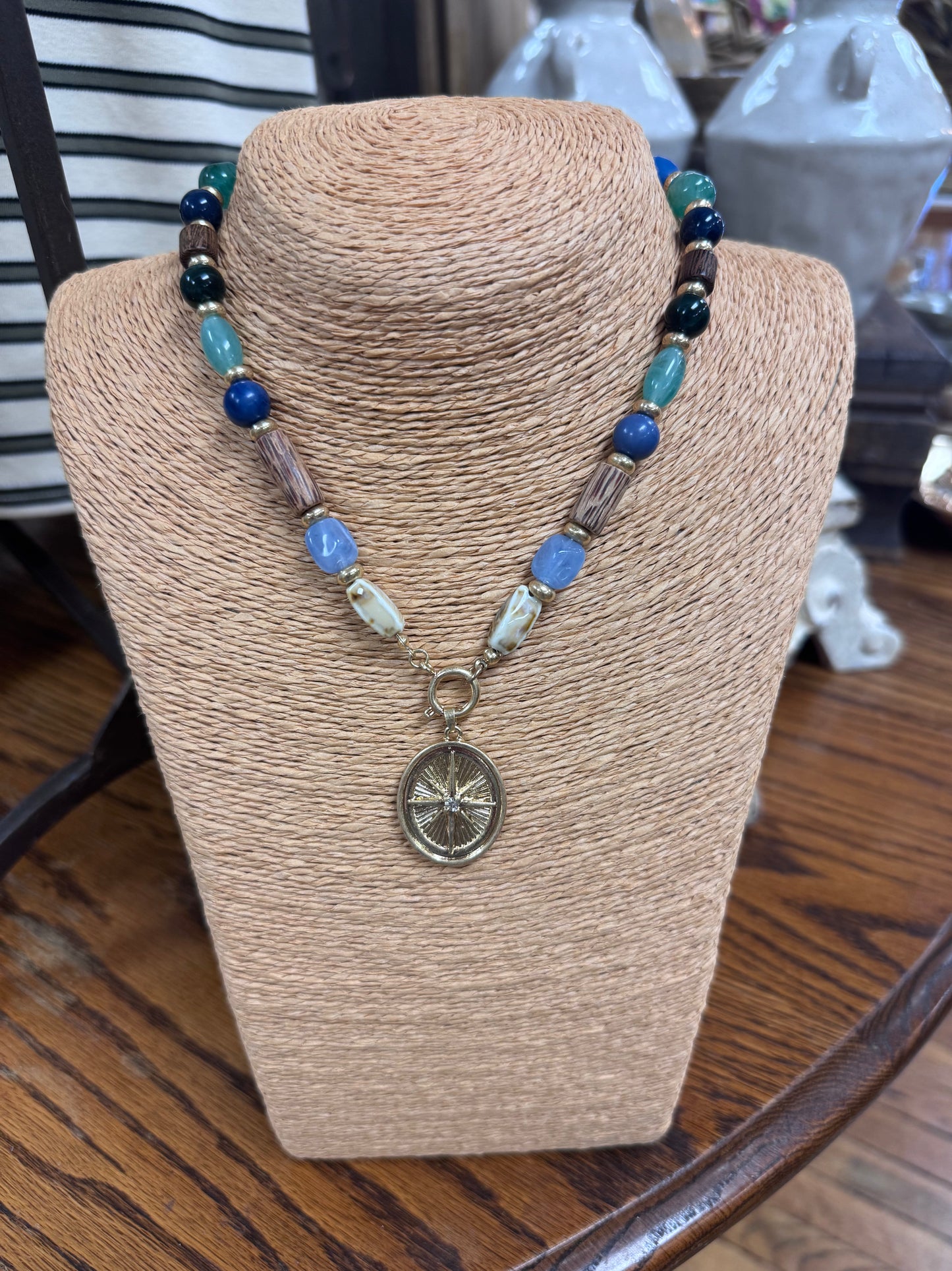 Oval w/Sunburst Necklace