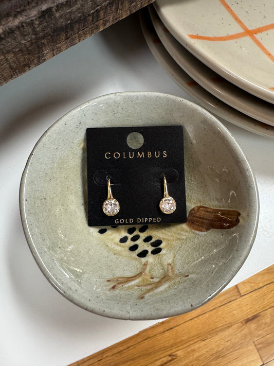CZ Round Earrings