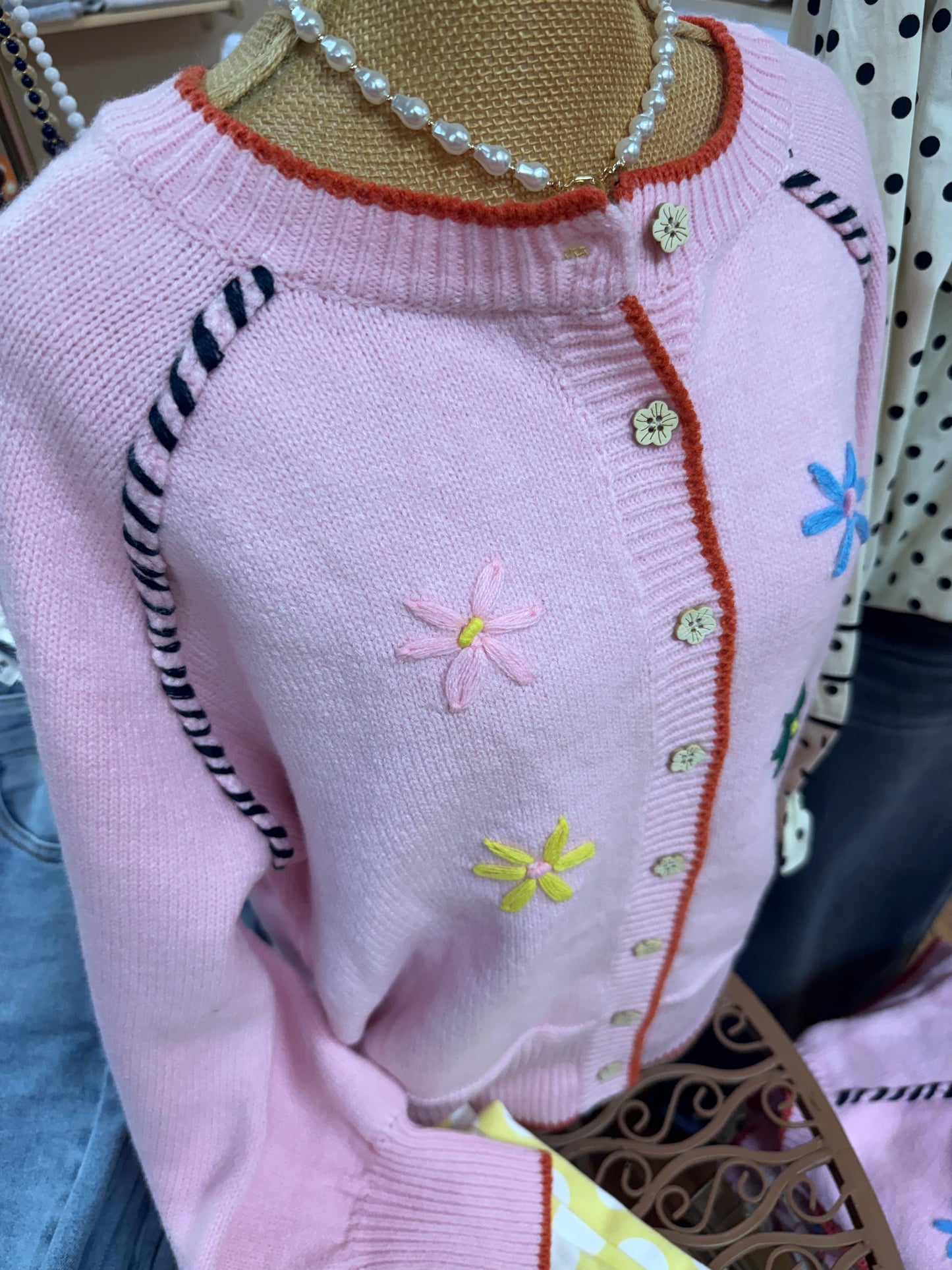 Fran Flower Cardigan