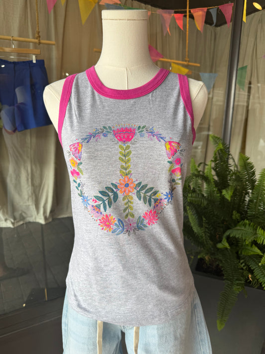 Floral Peace Tank