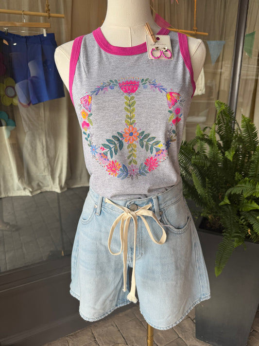 Floral Peace Tank
